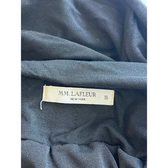 MM. Lafleur Black Ruched Stretch Skirt Womens Size XL Career Office - Picture 3 of 11